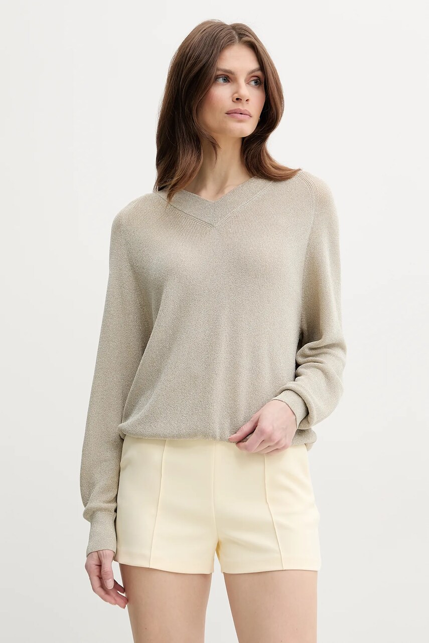 Marella pulover DARIO femei, culoarea bej, light, 2513361121200