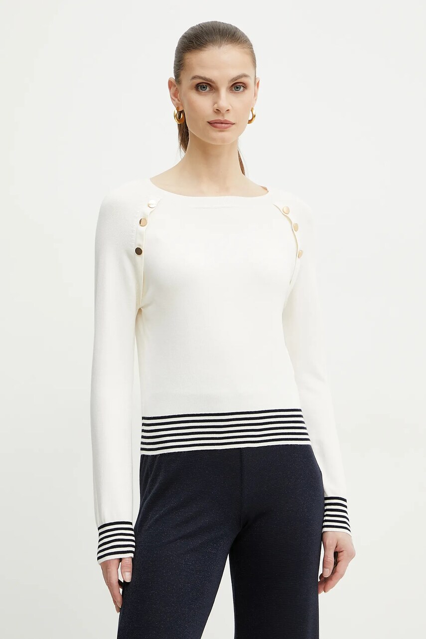 Marella pulover Emme by Marella femei, culoarea bej, light, 2515361071200
