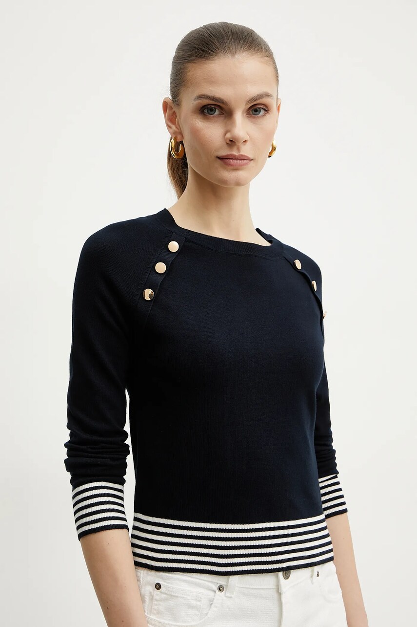 Marella pulover Emme by Marella femei, culoarea albastru marin, light, 2515361071200