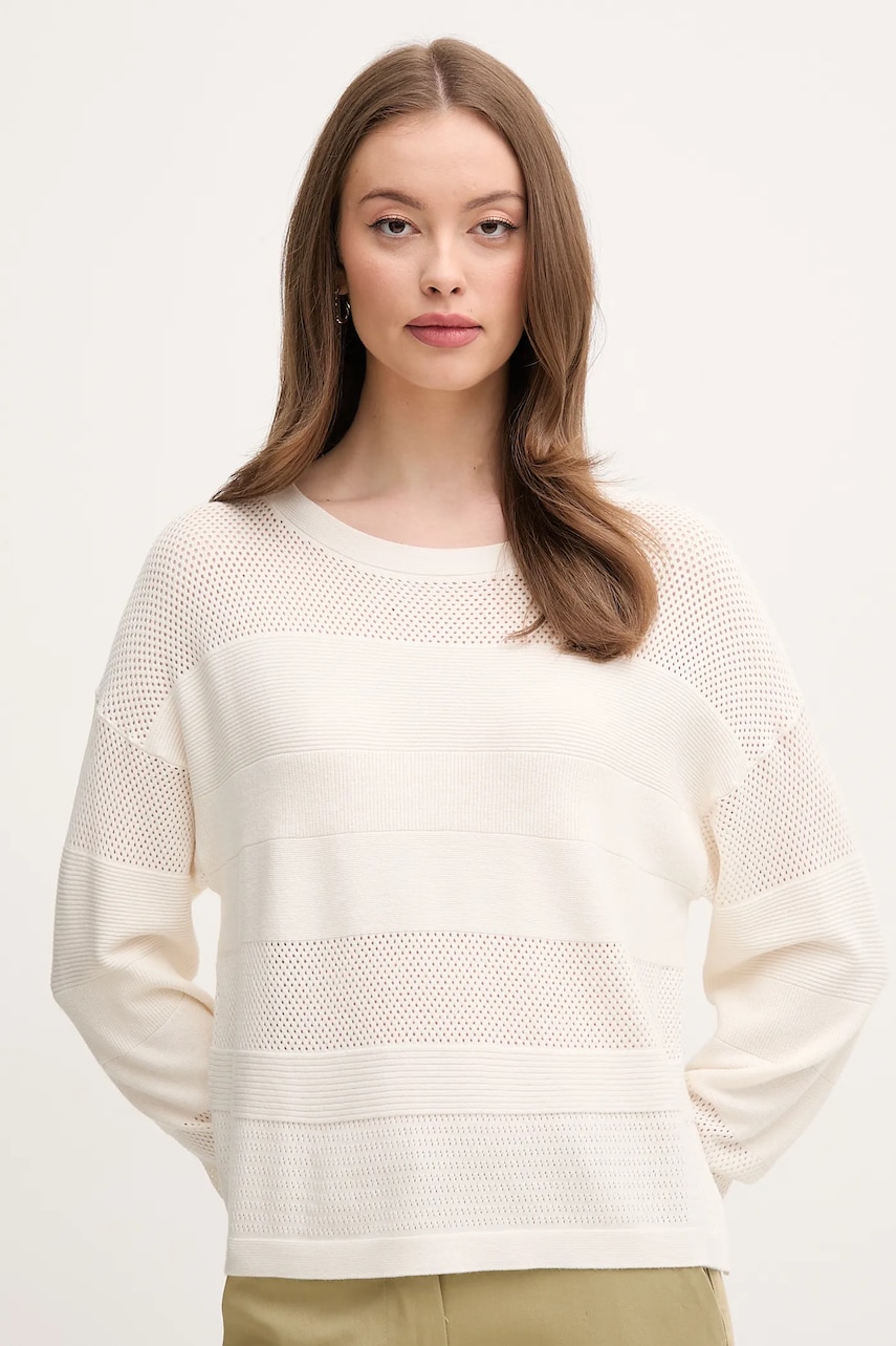 Sisley pulover femei, culoarea bej, light, 17Q3M1069 Sisley pulover femei, culoarea bej, light, 17Q3M1069