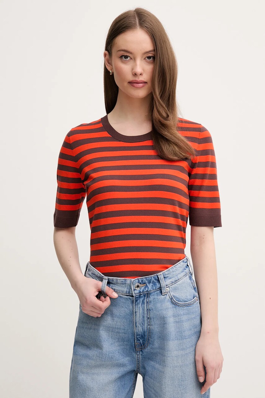 Sisley tricou culoarea rosu, 17Q3L105R