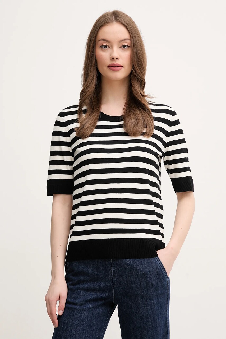 Sisley tricou culoarea negru, 17Q3L105R