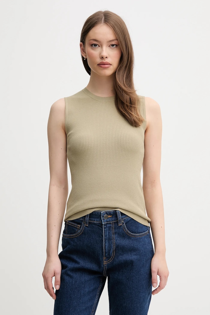 Sisley top culoarea verde, 17Q3M105S