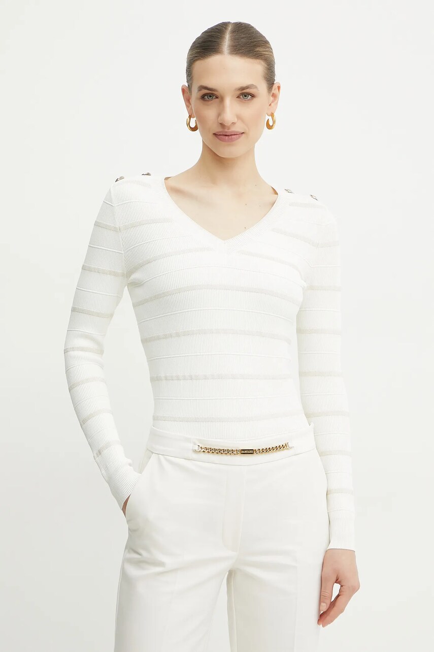 Levně Svetr Marciano Guess ADA dámský, béžová barva, lehký, 5RGR04 5640Z