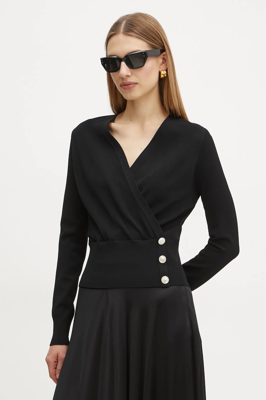 Levně Svetr Marciano Guess FLORENCE dámský, černá barva, lehký, 5RGR29 5817Z