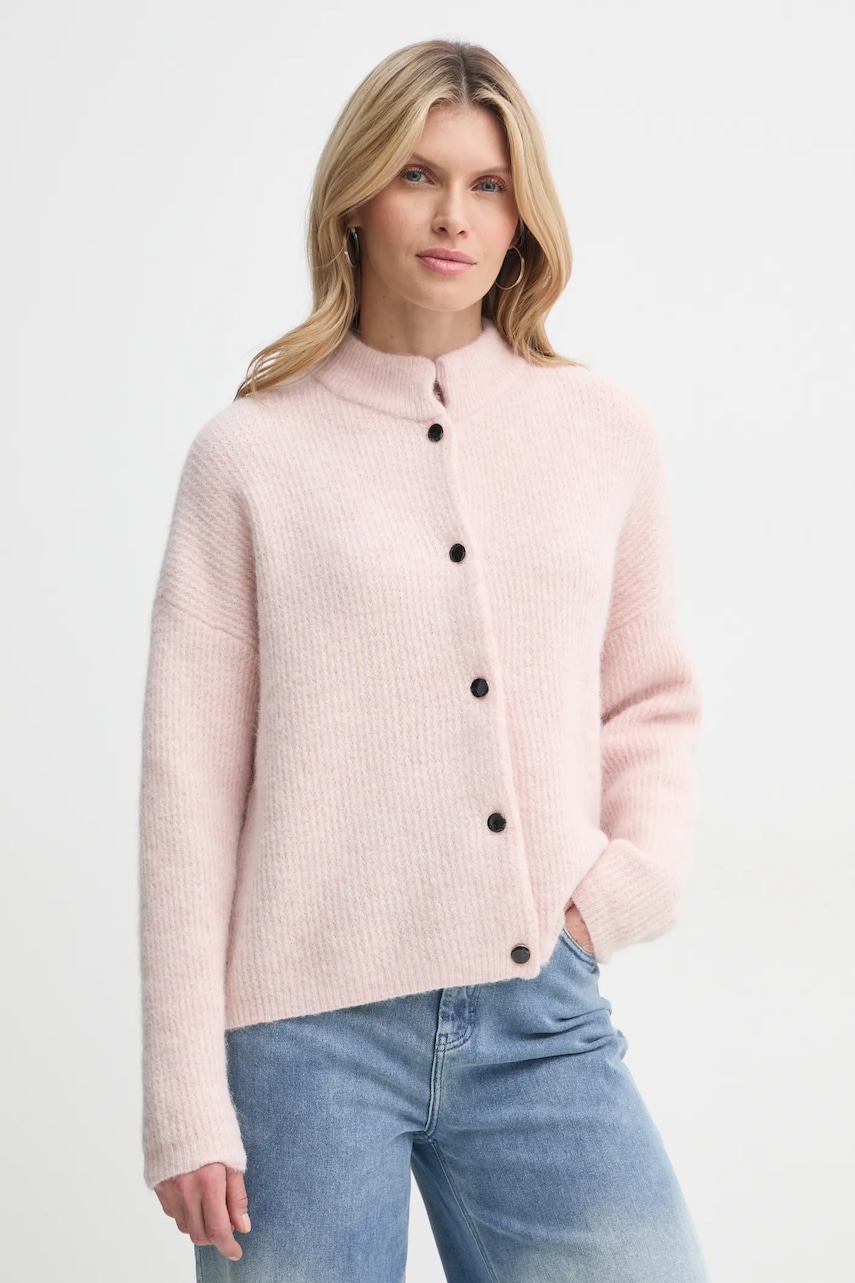 Gestuz cardigan femei, culoarea roz, 10906463 Gestuz cardigan femei, culoarea roz, 10906463
