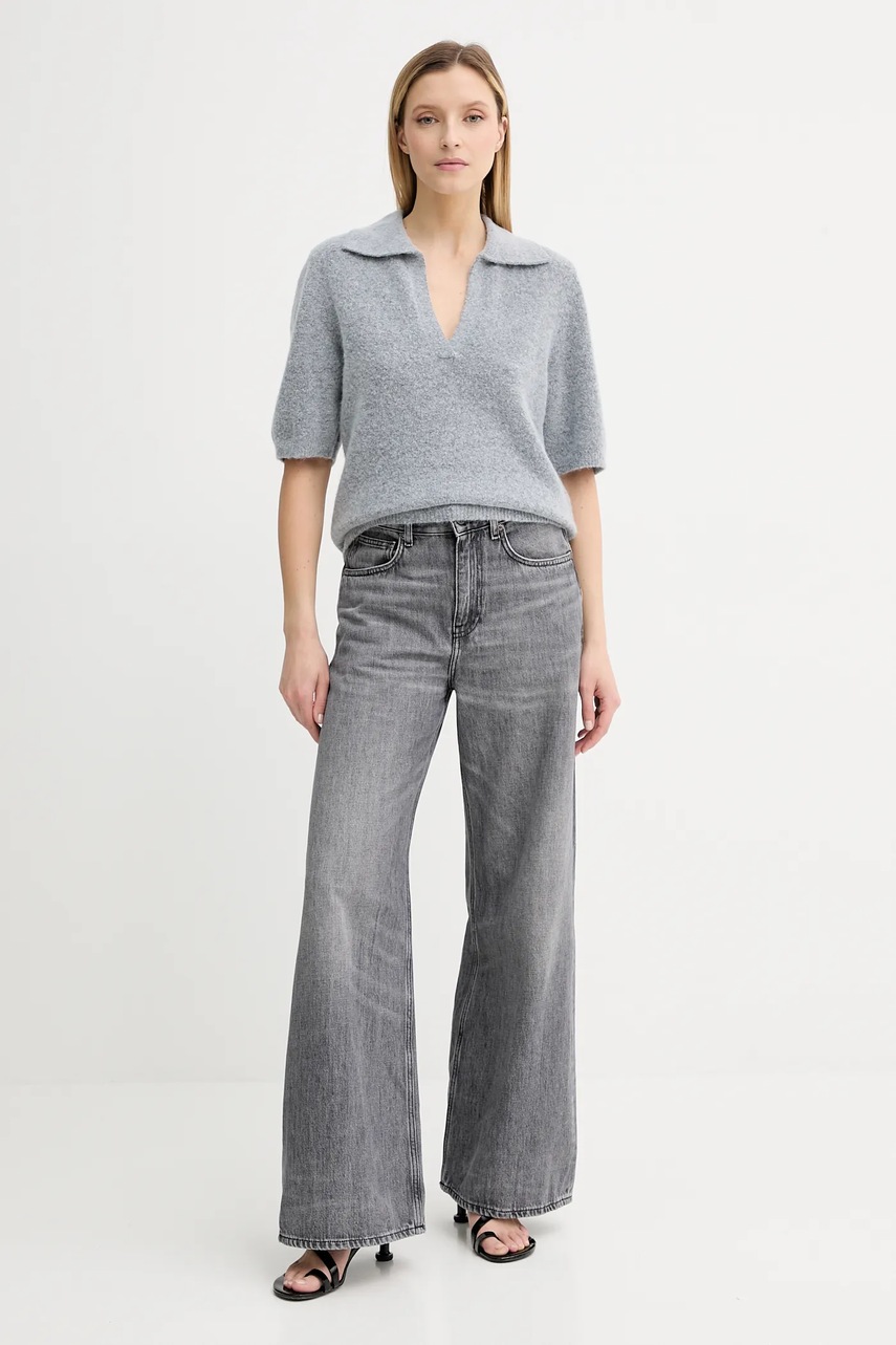 Шерстяной свитер Gestuz цвет бежевый лёгкий 10910035