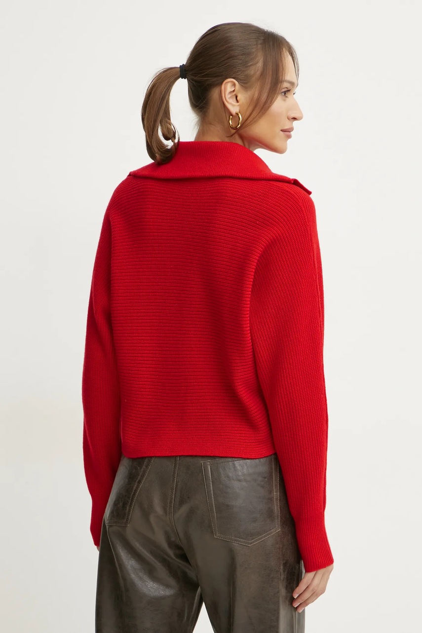 Μάλλινο πουλόβερ MAX&Co. γυναικείο, χρώμα: κόκκινο, 2516361021200 φωτογραφία