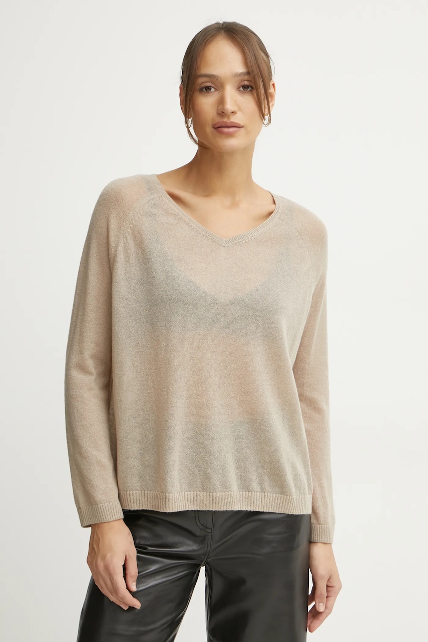 MAX&Co. pulover din amestec de lana femei, culoarea bej, light, 2516361091200 MAX&Co. pulover din amestec de lana femei, culoarea bej, light, 2516361091200