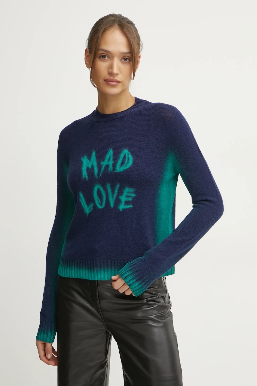 MAX&Co. pulover din amestec de lana femei, culoarea albastru marin, light, 2518361021200 MAX&Co. pulover din amestec de lana femei, culoarea albastru marin, light, 2518361021200