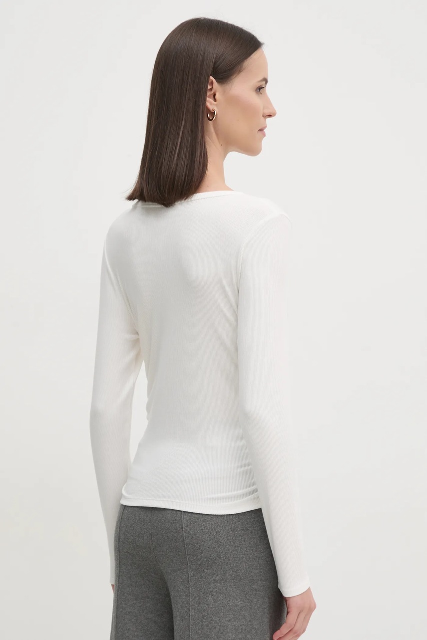 Μακρυμάνικο Dkny χρώμα: μπεζ, DP5T9985 φωτογραφία