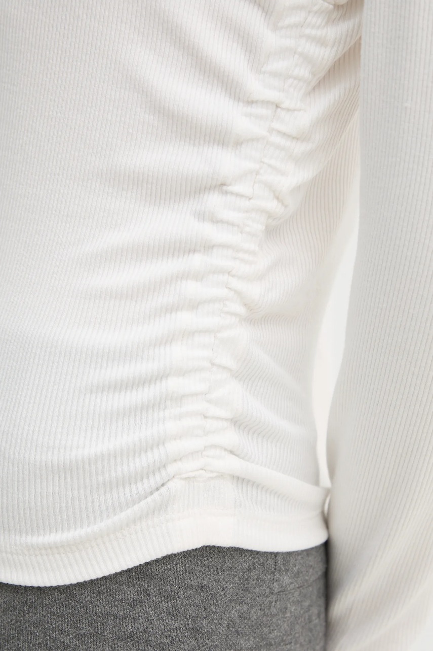 Μακρυμάνικο Dkny χρώμα: μπεζ, DP5T9985 φωτογραφία