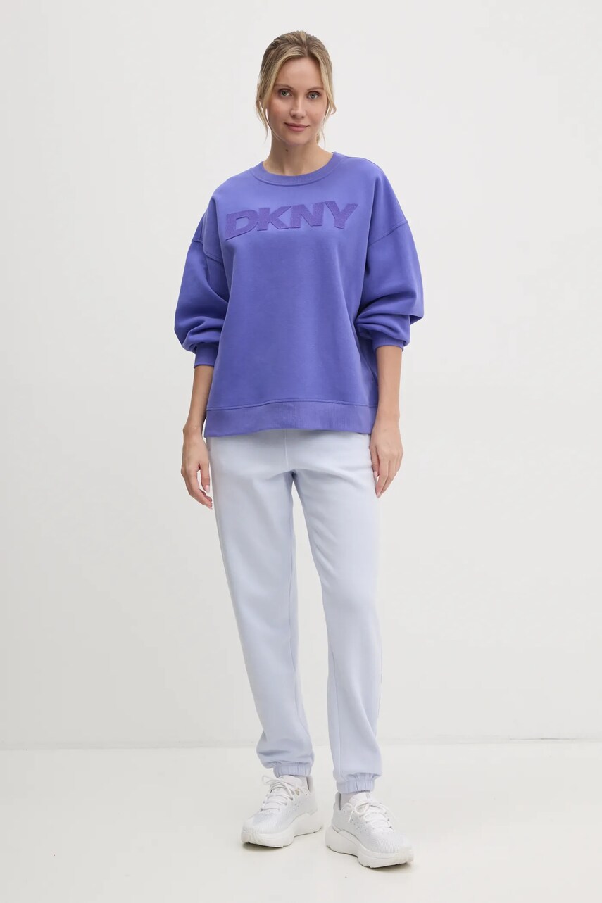 Кофта Dkny женская цвет фиолетовый с аппликацией DP5T1140 Кофта Dkny женская цвет фиолетовый с аппликацией DP5T1140