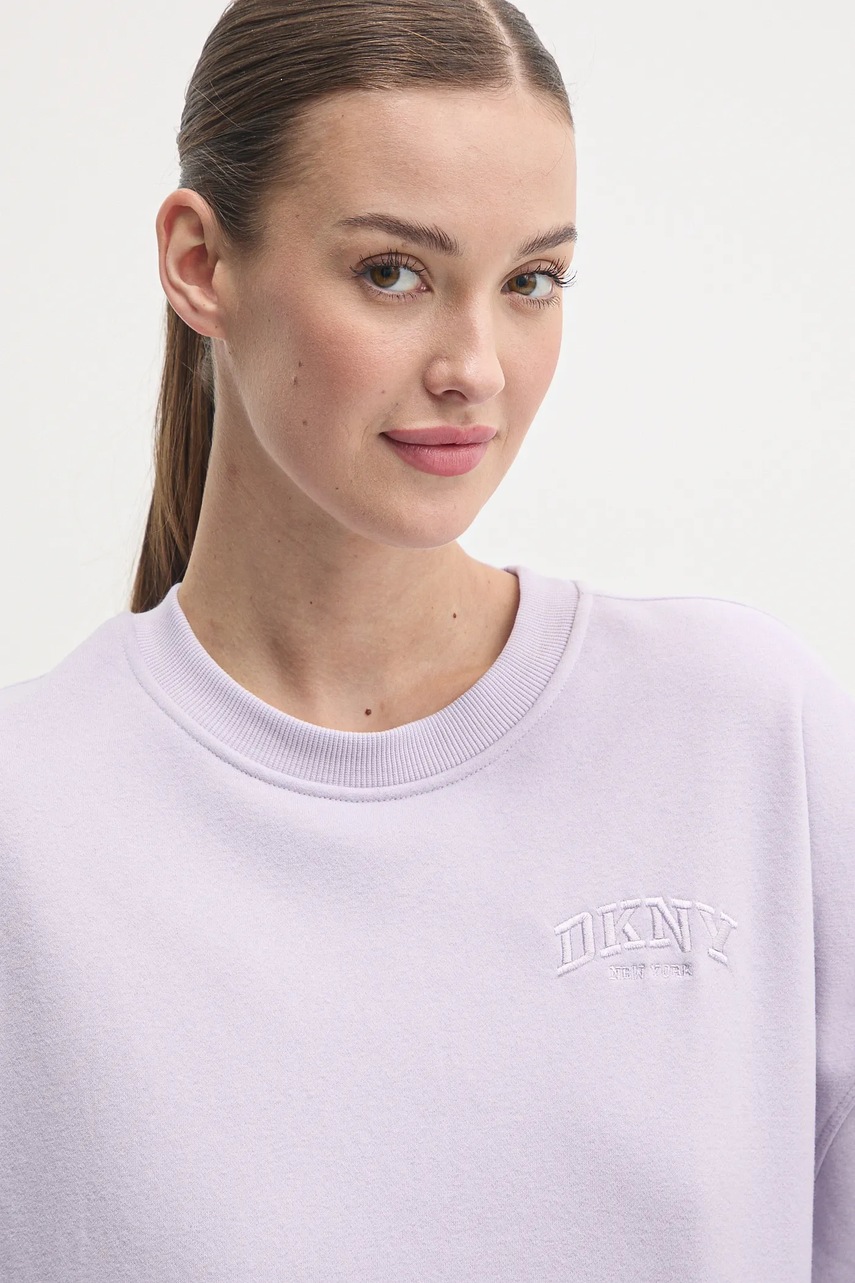Μπλούζα Dkny χρώμα: μοβ, DP5T1144 φωτογραφία