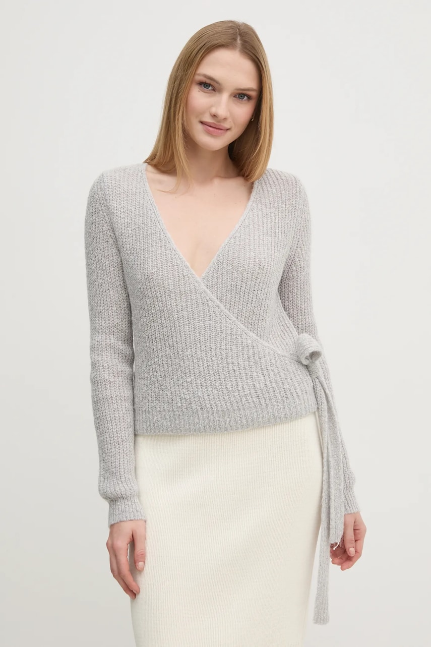 OUI pulover femei, culoarea gri, 91106 OUI pulover femei, culoarea gri, 91106