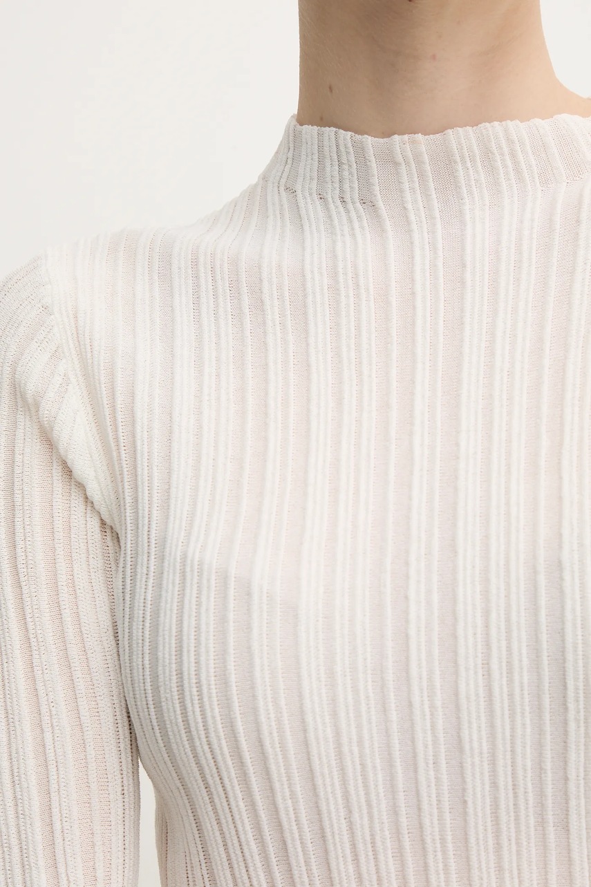 Πουλόβερ OUI χρώμα: μπεζ, 92224 φωτογραφία