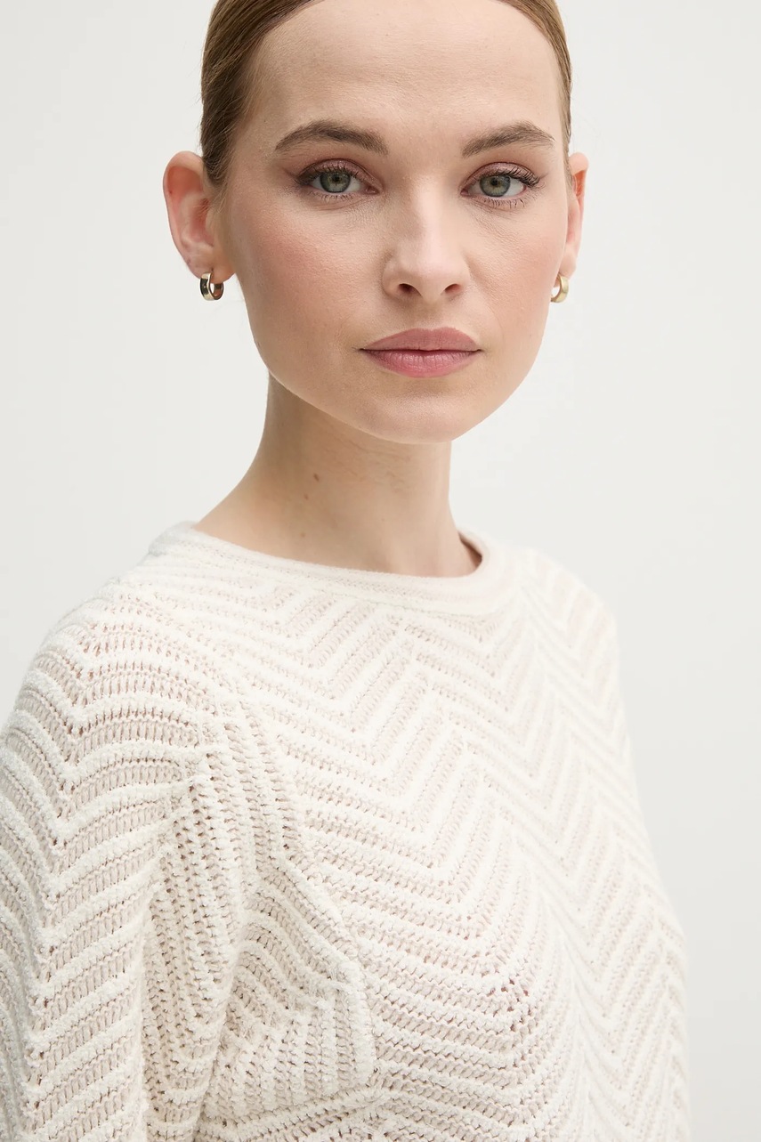 Πουλόβερ OUI χρώμα: μπεζ, 91935 φωτογραφία