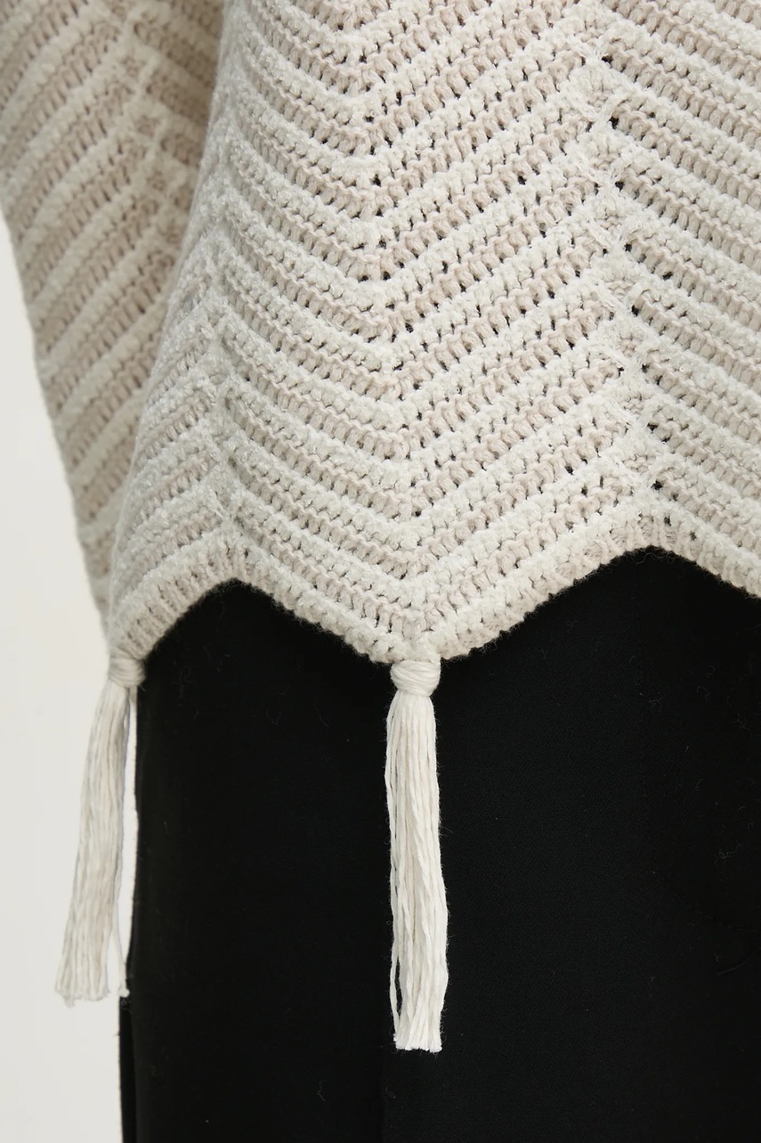 Πουλόβερ OUI χρώμα: μπεζ, 91935 φωτογραφία