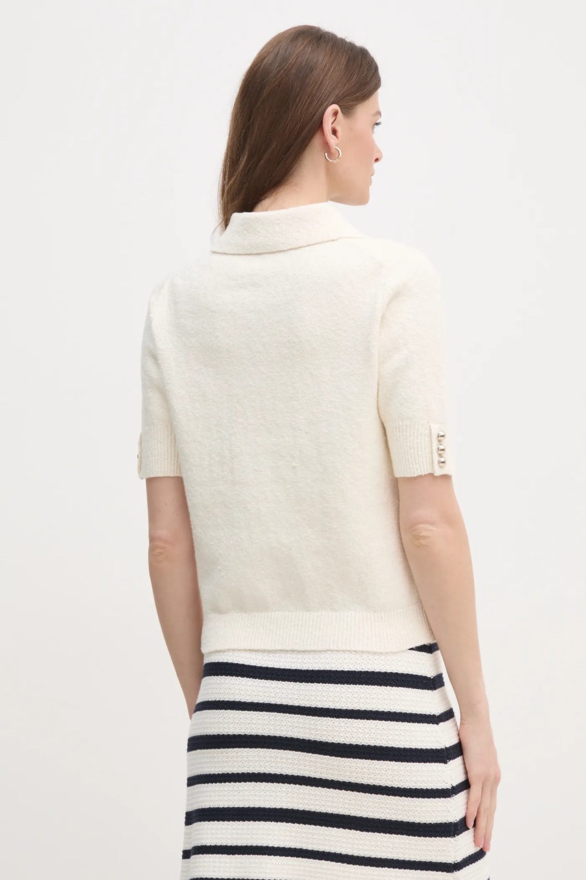 Πουλόβερ OUI χρώμα: μπεζ, 91943 φωτογραφία