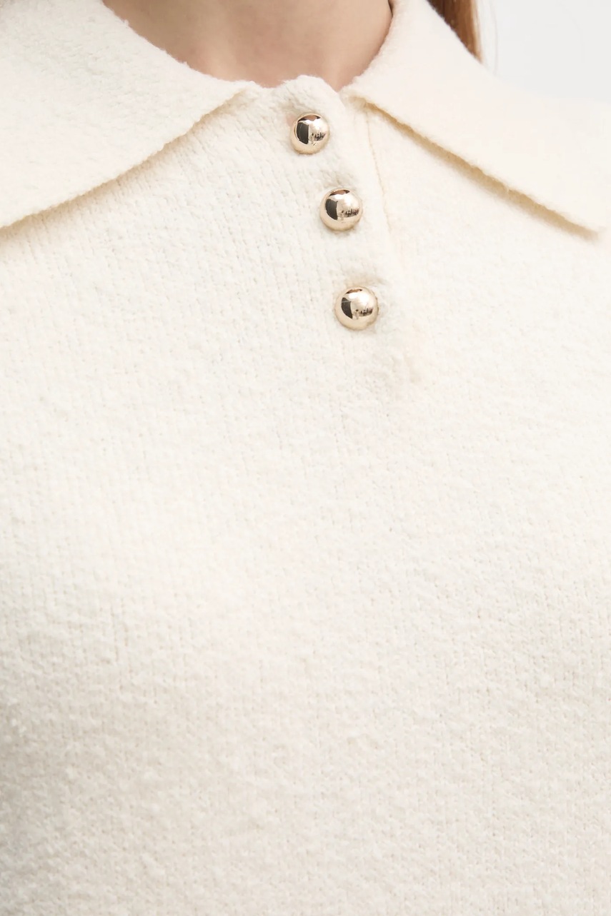 Πουλόβερ OUI χρώμα: μπεζ, 91943 φωτογραφία