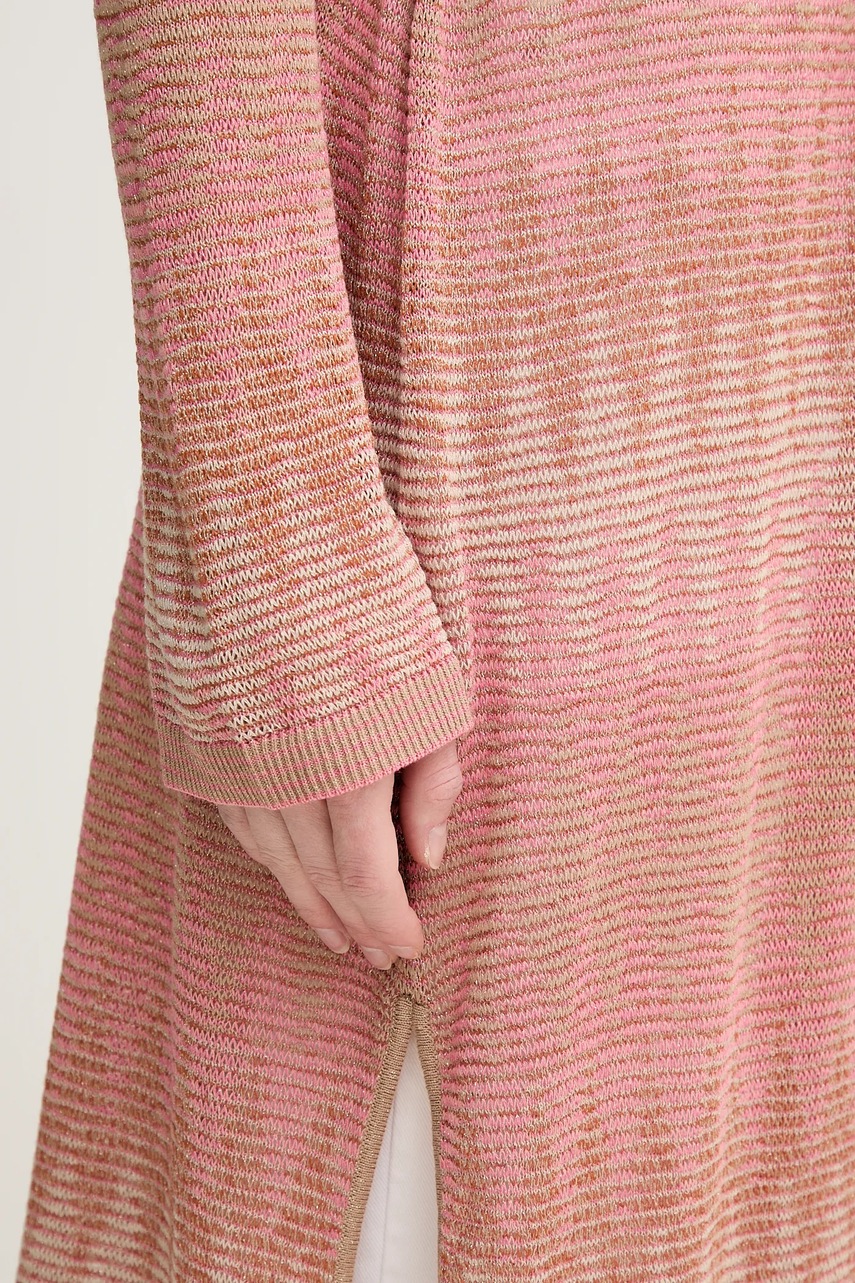 Πλεκτή ζακέτα OUI χρώμα: ροζ, 92115 φωτογραφία