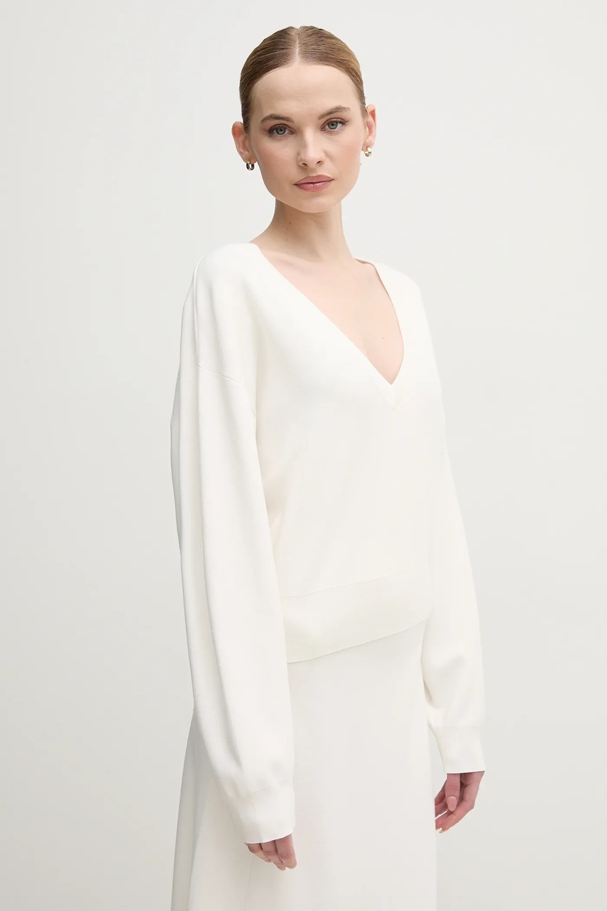 Πουλόβερ OUI χρώμα: άσπρο, 91125 φωτογραφία