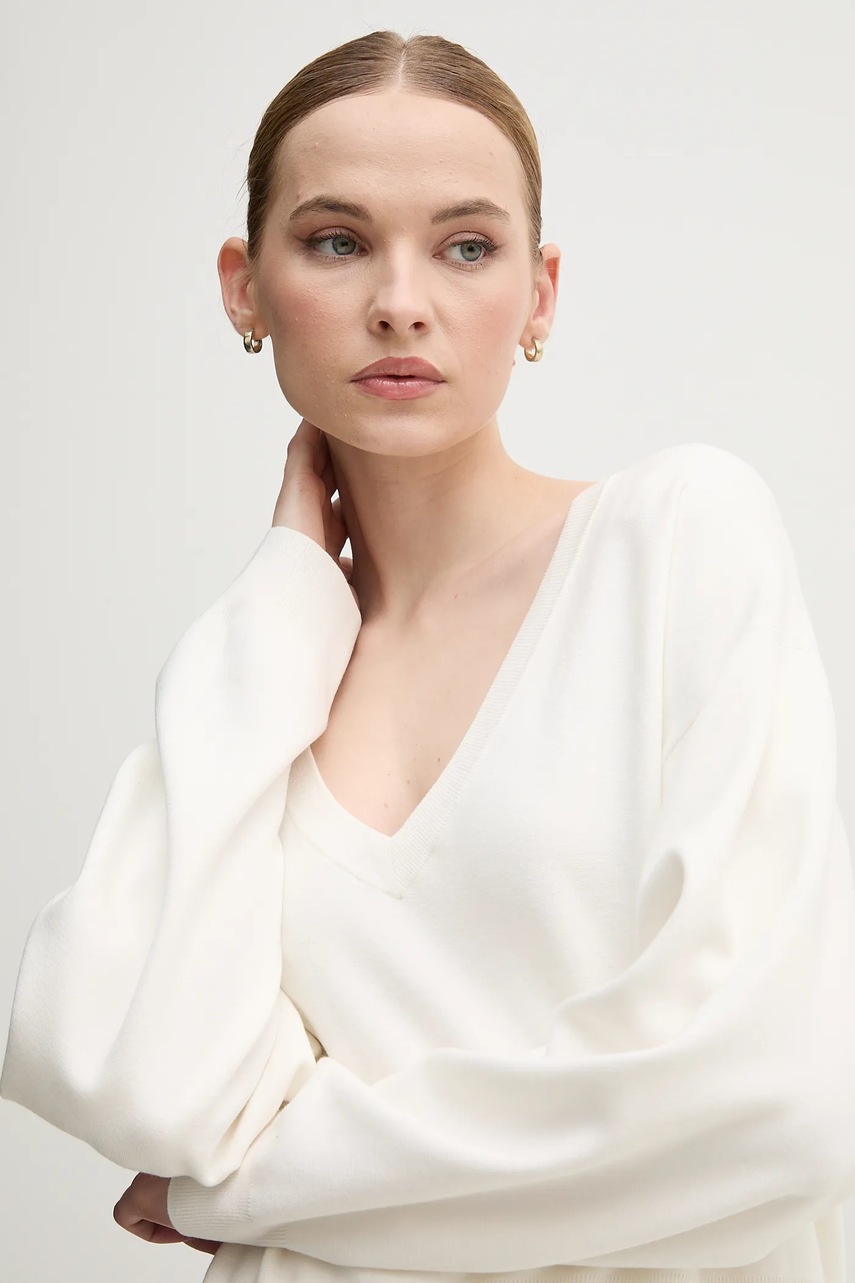 Πουλόβερ OUI χρώμα: άσπρο, 91125 φωτογραφία