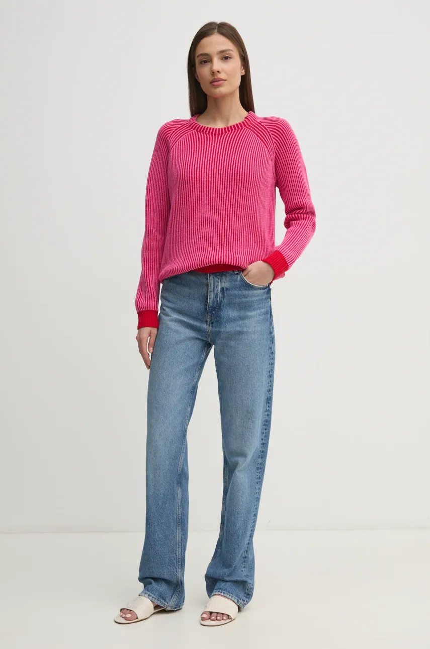 Хлопковый свитер Pepe Jeans PALMA женский цвет розовый PL702269 Хлопковый свитер Pepe Jeans PALMA женский цвет розовый PL702269