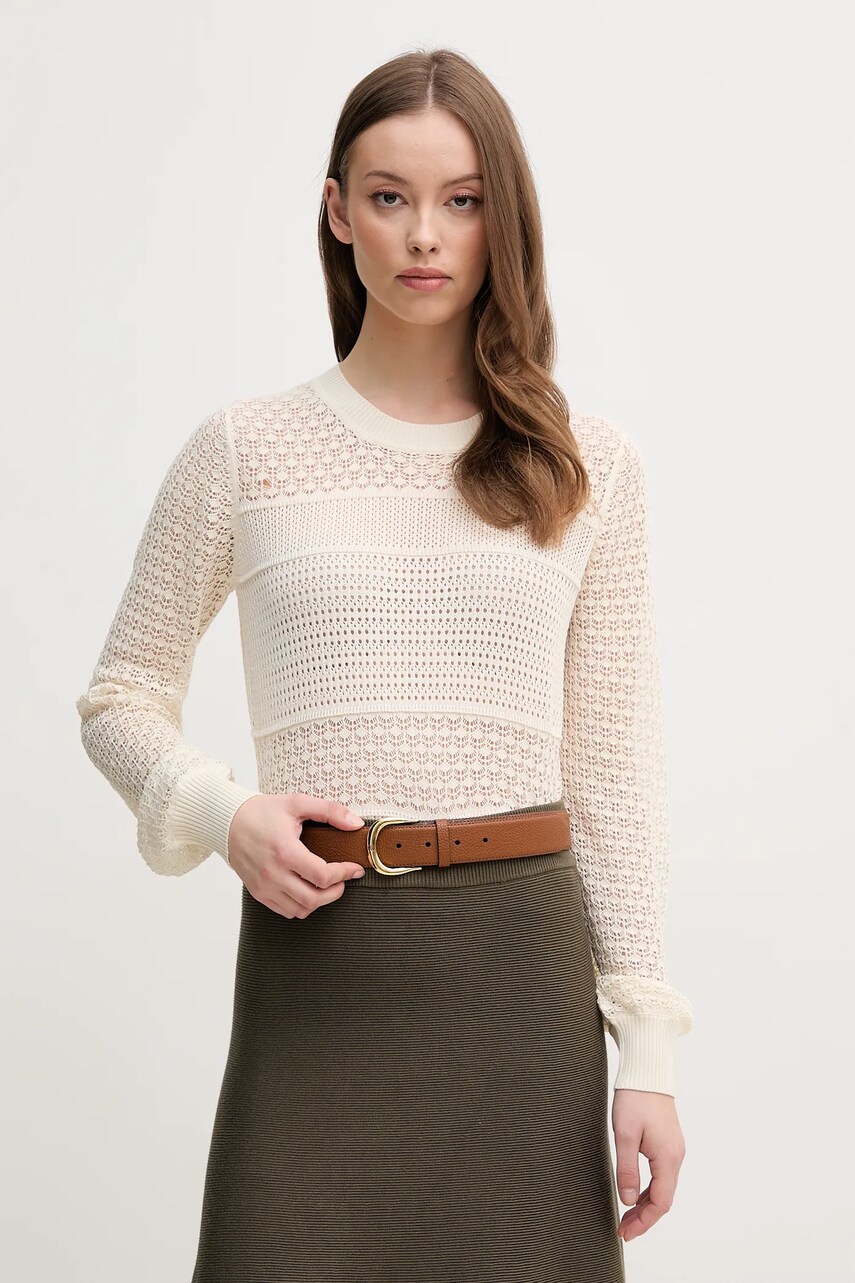 Pepe Jeans pulover PAX femei, culoarea bej, light, PL702289