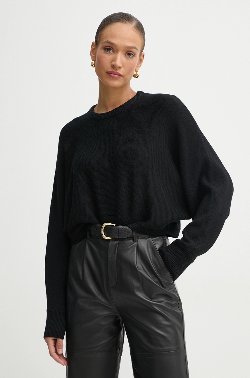 MICHAEL Michael Kors pulover de lana femei, culoarea negru, MR5612KF2G MICHAEL Michael Kors pulover de lana femei, culoarea negru, MR5612KF2G