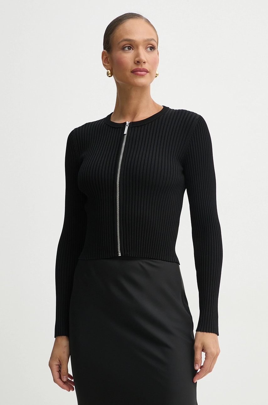 MICHAEL Michael Kors cardigan femei, culoarea negru, light, MR5615D33D MICHAEL Michael Kors cardigan femei, culoarea negru, light, MR5615D33D