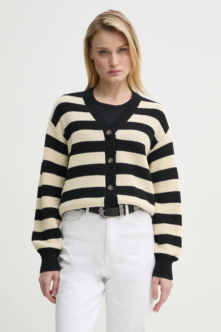 Levi's cardigan SNOWFLAKE CARDIGAN femei, culoarea bej, A8728 Levi's cardigan SNOWFLAKE CARDIGAN femei, culoarea bej, A8728