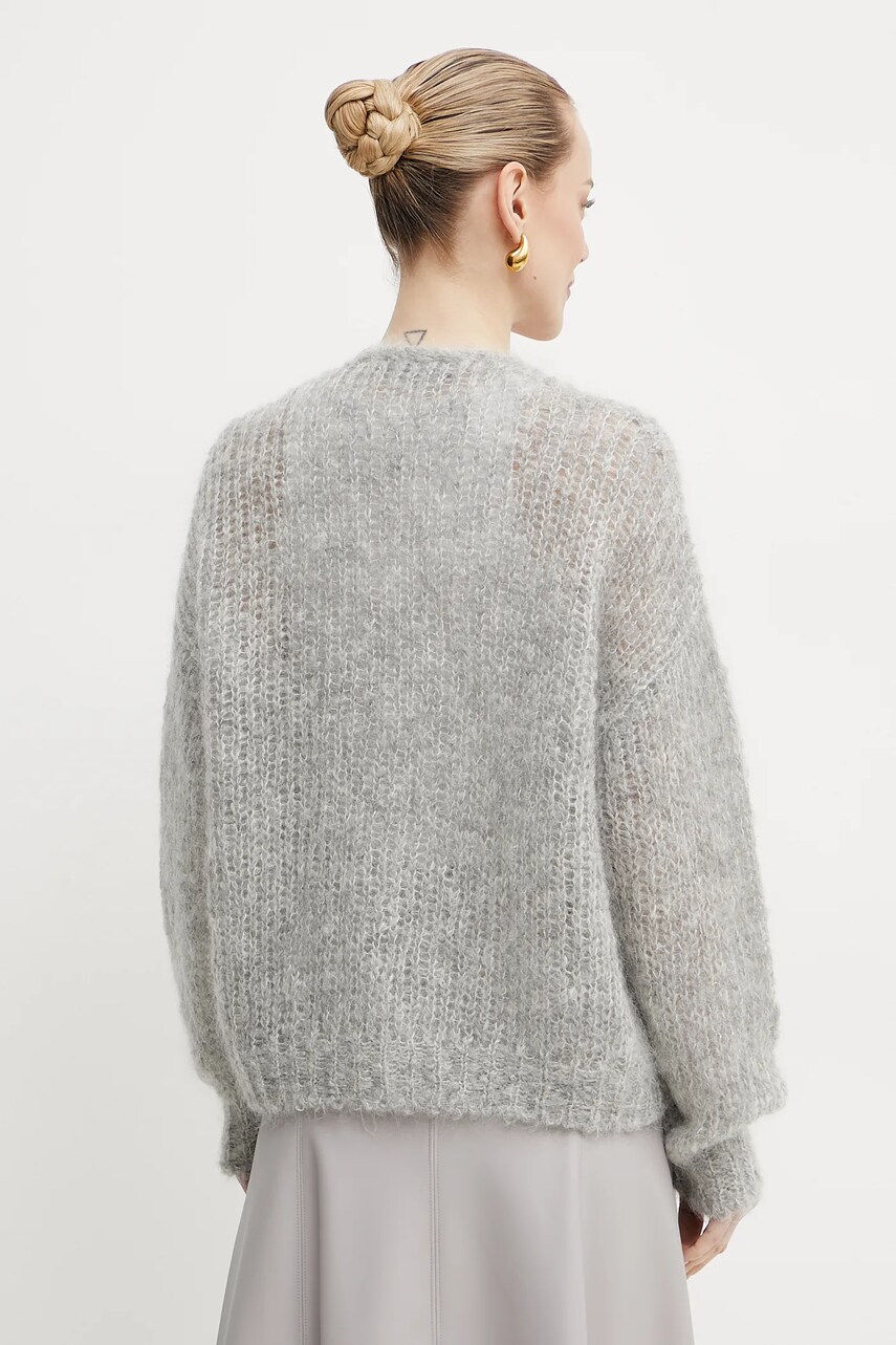 Weekend Max Mara gyapjú kardigán szürke, női, 2515341031600 termék 2. képe