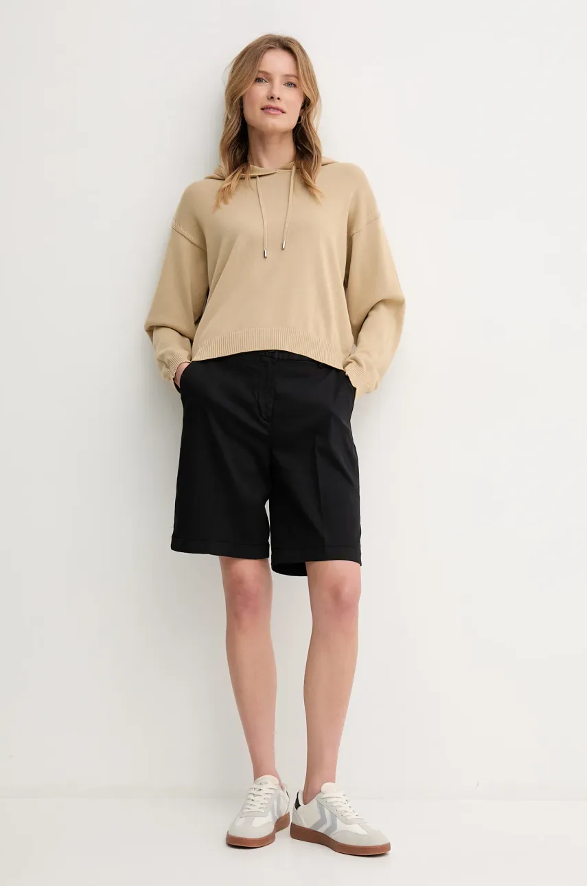 Хлопковый свитер United Colors of Benetton женская цвет бежевый лёгкое 1294D203T Хлопковый свитер United Colors of Benetton женская цвет бежевый лёгкое 1294D203T