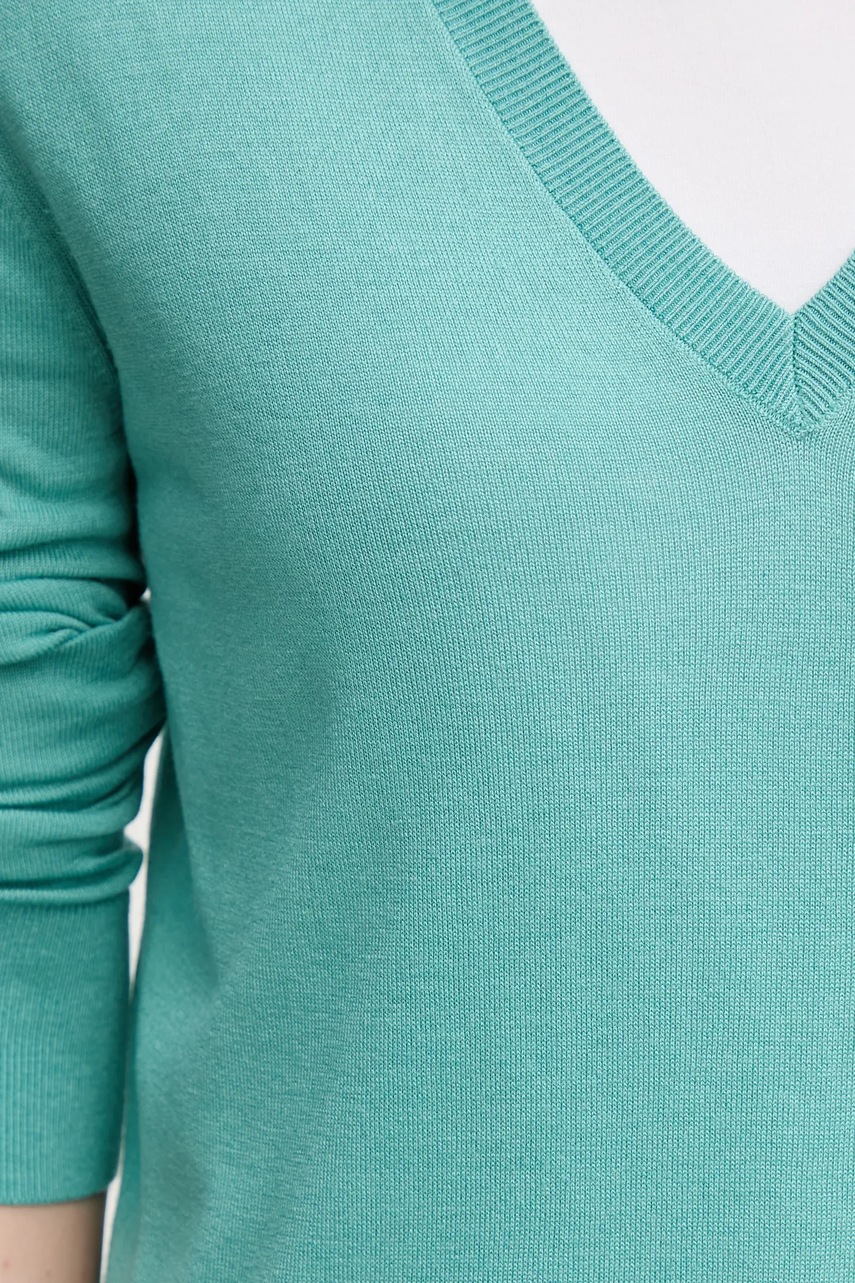 Svetr z hedvábné směsi United Colors of Benetton (obrázek 5)