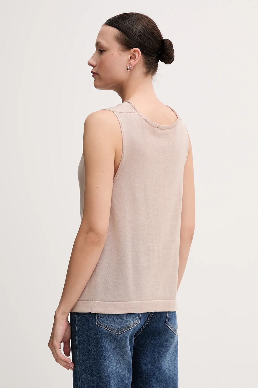 Top United Colors of Benetton χρώμα: μπεζ, 123VD10DD φωτογραφία