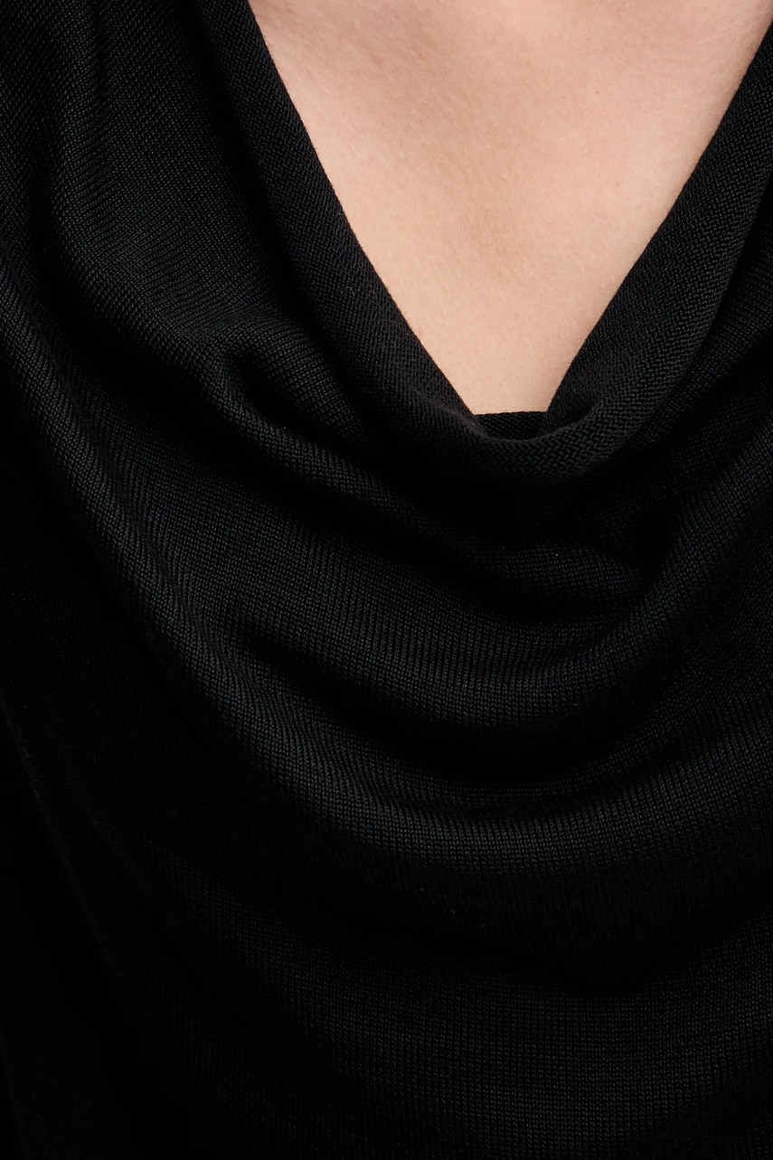 Top United Colors of Benetton χρώμα: μαύρο, 123VD10DD φωτογραφία