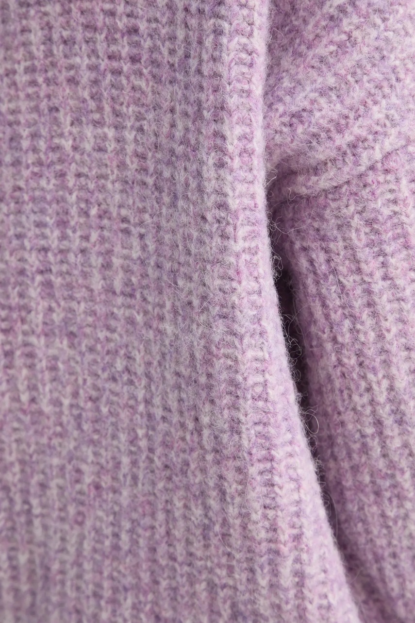 Πλεκτή ζακέτα American Vintage χρώμα: μοβ, EAST19AME25 φωτογραφία