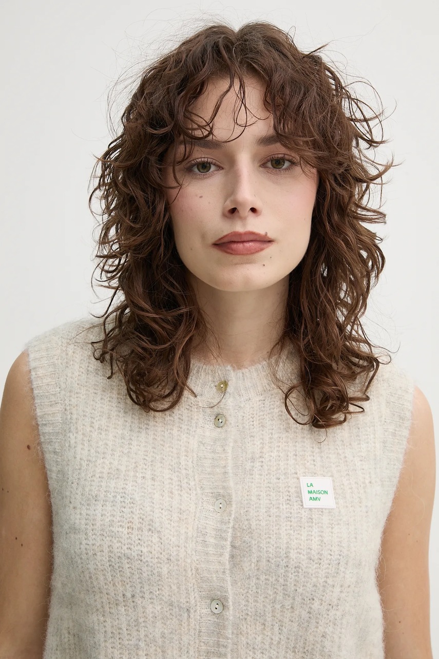 Πουλόβερ American Vintage χρώμα: μπεζ, EAST19MCE25 φωτογραφία