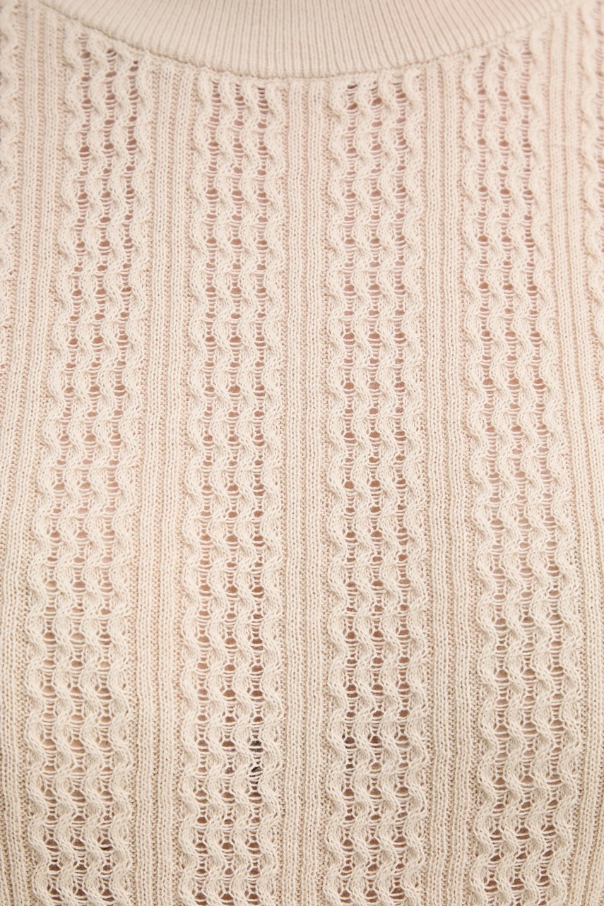 Βαμβακερό πουλόβερ Filippa K γυναικείο, χρώμα: μπεζ, 31316 φωτογραφία