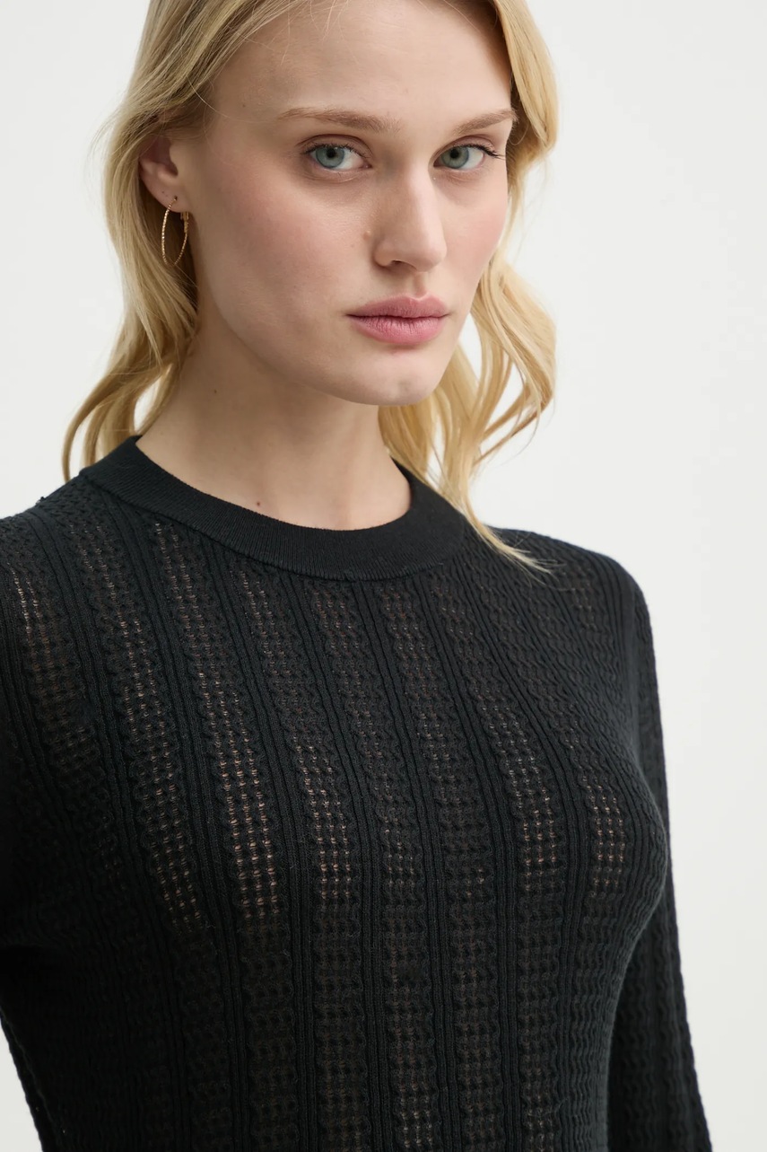Βαμβακερό πουλόβερ Filippa K γυναικείο, χρώμα: μαύρο, 31316 φωτογραφία