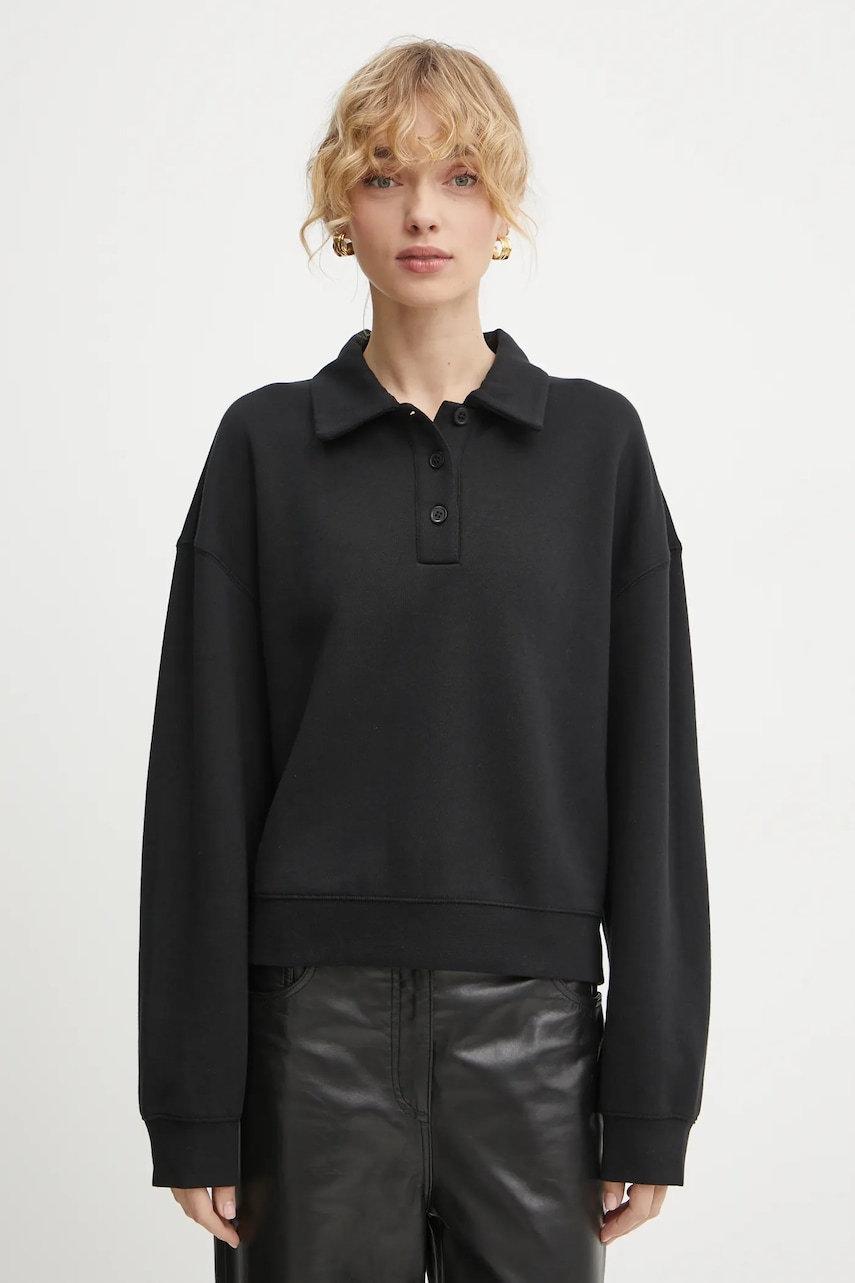 Filippa K bluza femei, culoarea negru, neted, 31369 Filippa K bluza femei, culoarea negru, neted, 31369