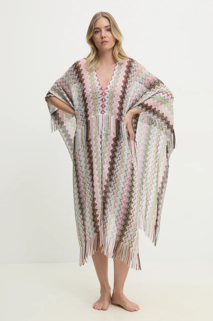 Пляжная накидка Missoni цвет розовый TX2SVID9979 Пляжная накидка Missoni цвет розовый TX2SVID9979