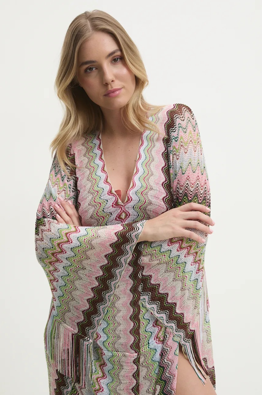 Пляжна накидка Missoni колір рожевий TX2SVID9979 