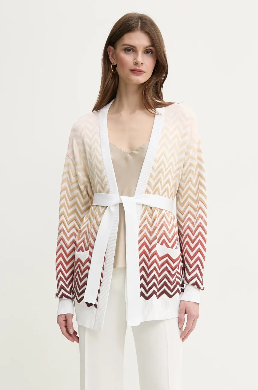 Kardigan Missoni dámský, bílá barva, lehký, DS25SM07.BK044V