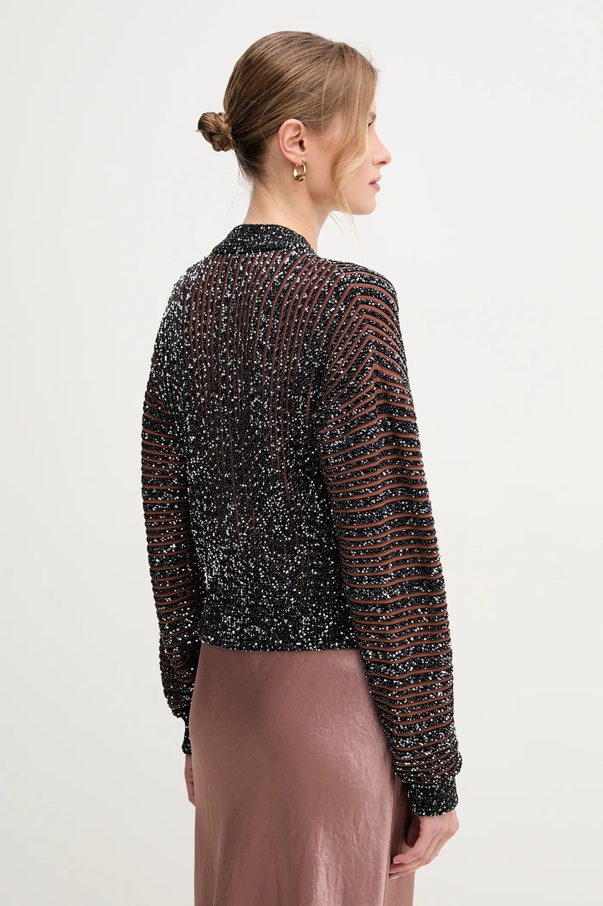 Missoni kardigán fekete, női, DS25SM0C.BK042F termék 2. képe