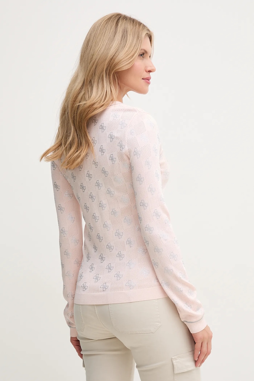 Свитер Guess ROSIE женский цвет розовый лёгкий W5GR07 Z3D60 Свитер Guess ROSIE женский цвет розовый лёгкий W5GR07 Z3D60