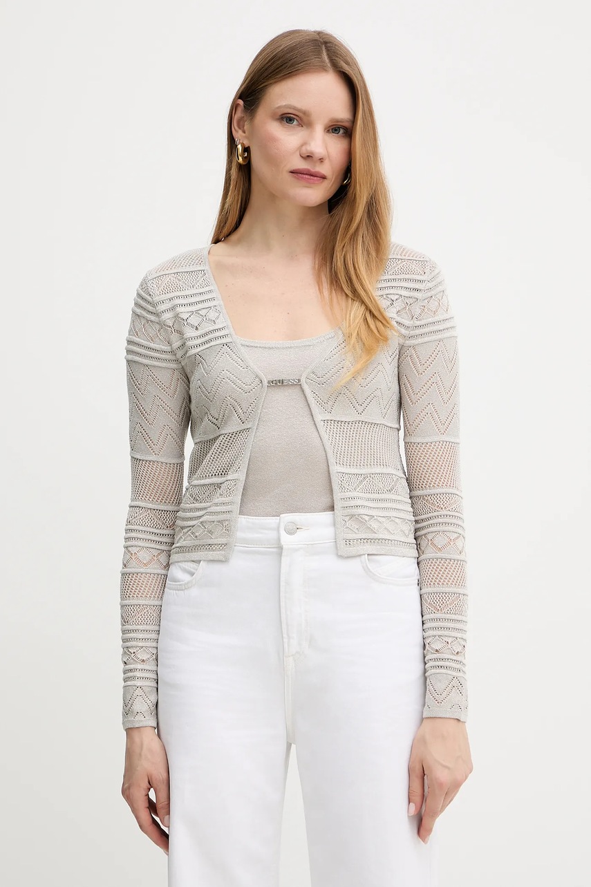 

Жилетка Guess NELLIE дамска в сиво от лека материя W5GR15 Z3E22, Сив