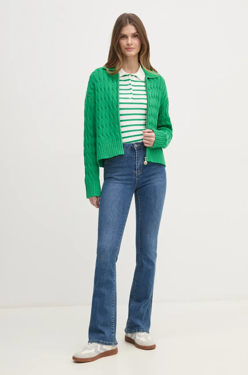 Джемпер Tommy Hilfiger женский цвет зелёный WW0WW44501 Джемпер Tommy Hilfiger женский цвет зелёный WW0WW44501