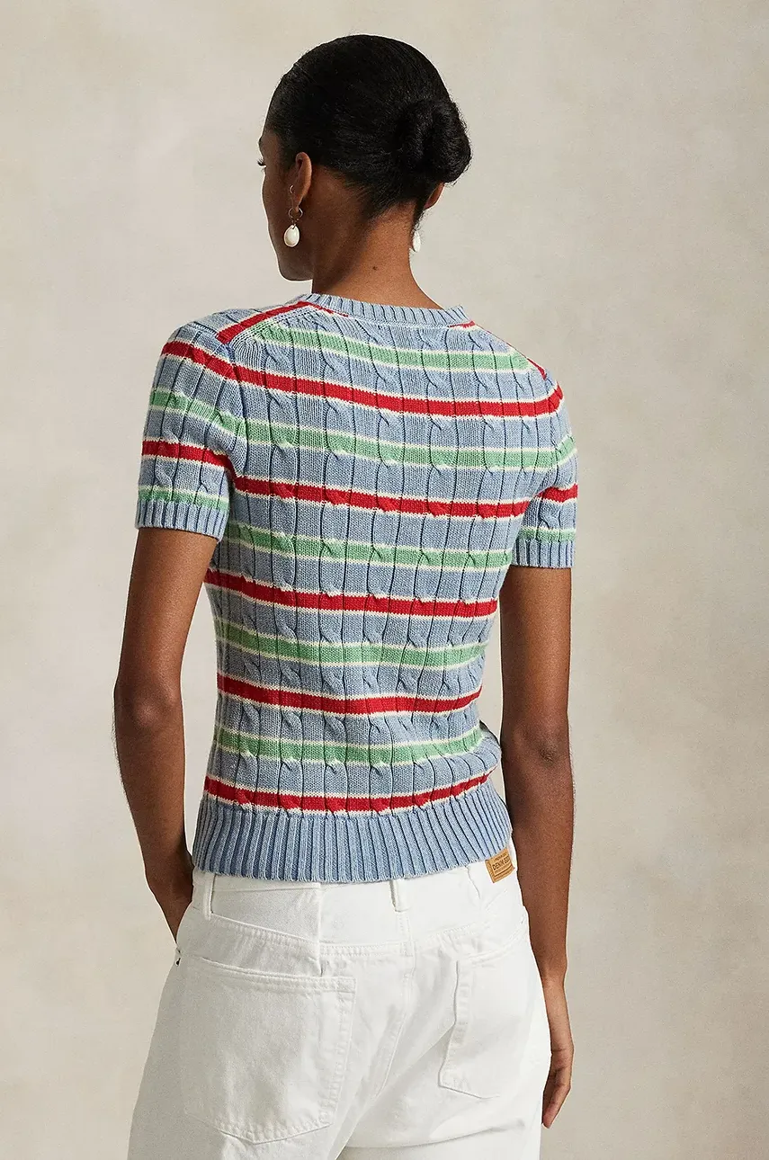 Хлопковый свитер Polo Ralph Lauren женский 211965755 Хлопковый свитер Polo Ralph Lauren женский 211965755